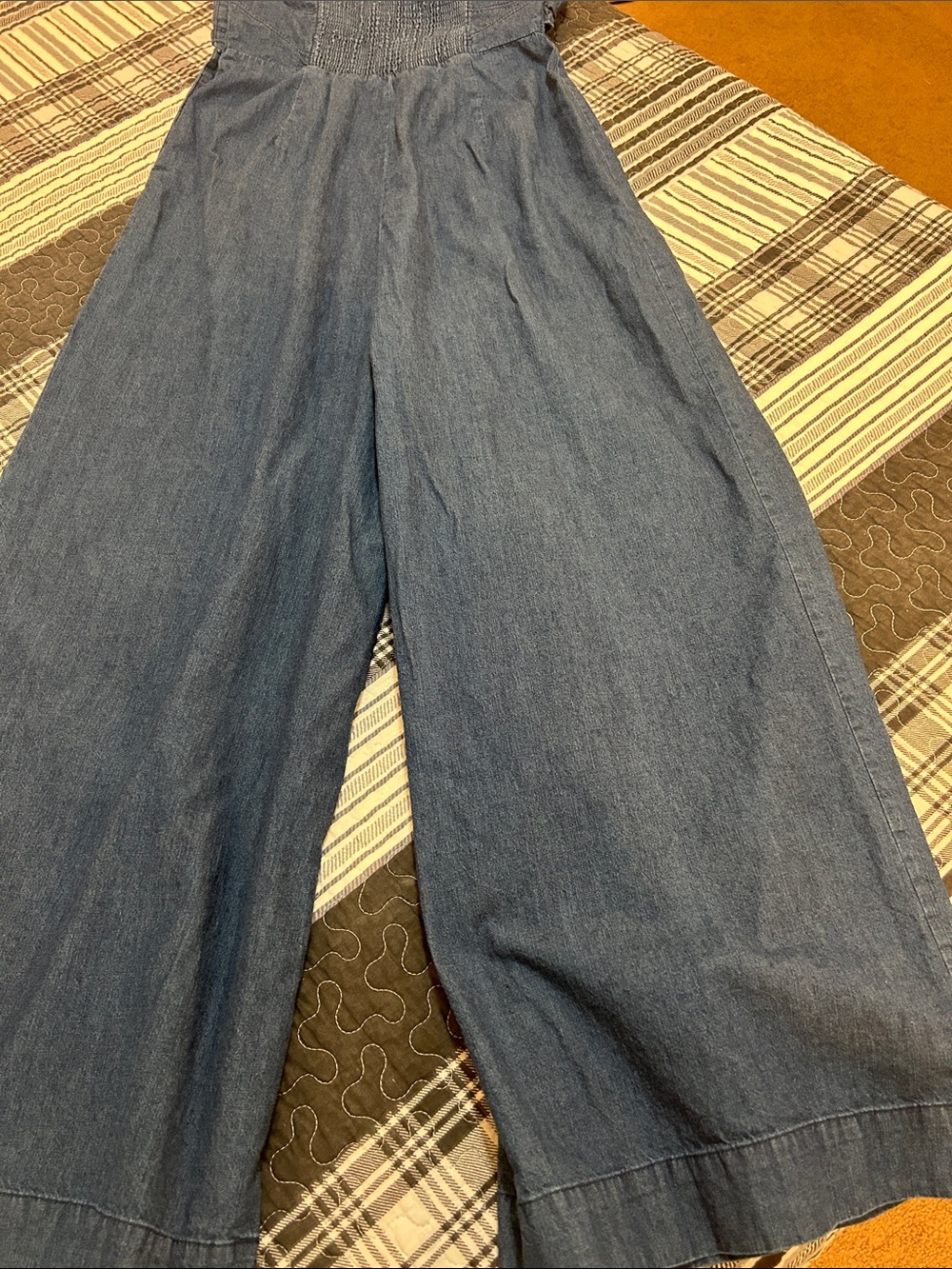Free People Indigo Wide-Leg Denim Jumpsuit - Picture 7 of 7